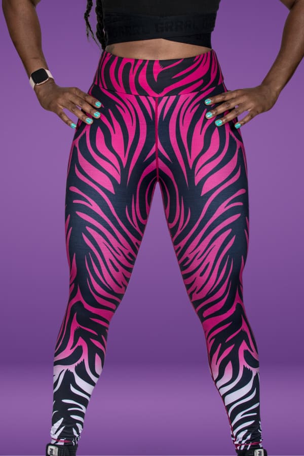 zebra spandex pants