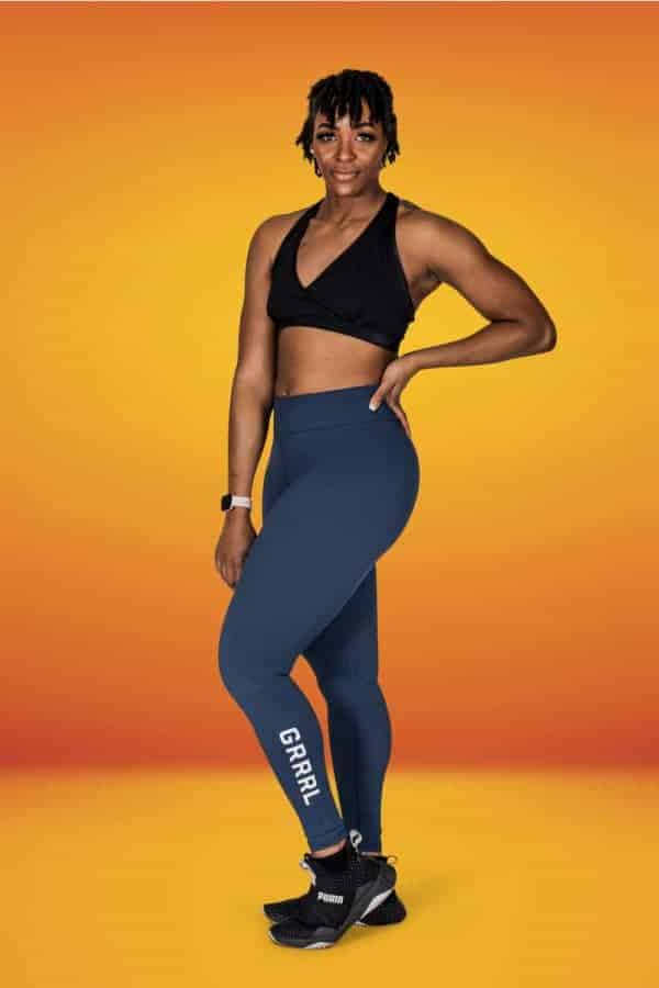 Oxford Blue Next Level Leggings - GRRRL 